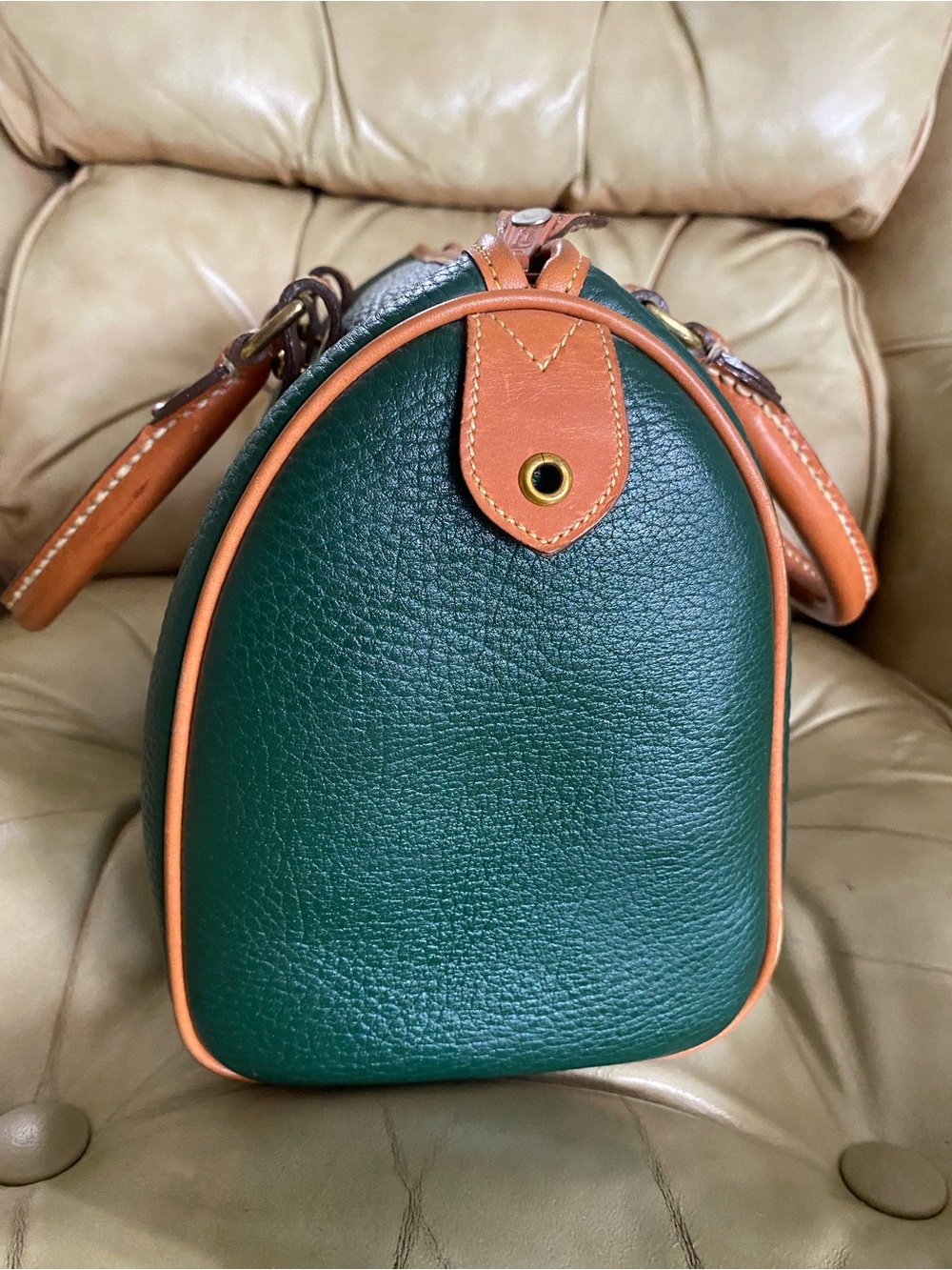 LKNW Dooney & Bourke Vintage R28 Satchel Top Handle All Weather Leather Ivy - Picture 5 of 16